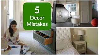 My 5 Biggest Decor Mistakes [upl. by Anaimad]