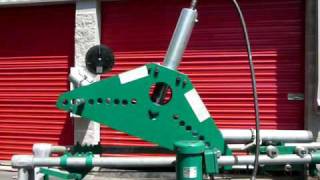 Greenlee 884 conduit bender bending 3 inch RGC [upl. by Areehs]