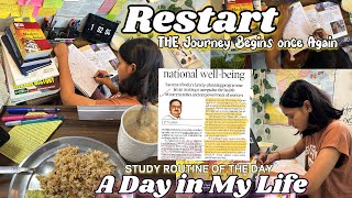 Restart2  PLANNING  SCHEDULING  IMPLEMENTING  A day in the life of IAS ASPIRANT 📚upscupscvlog [upl. by Baerman]