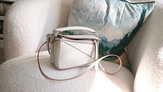 LOEWE MINI PUZZLE BAG REVIEW  is it a banger or a loser watch ‘til the end [upl. by Malkah]