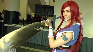 JELLAL and ERZA Fairy Tail Cosplay at Anime Boston 2015 [upl. by Copland698]