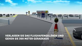 FÜHRUNG 🇩🇪  Wie Sie unsere MietwagenStation am Flughafen Chania erreichen  Justrentals [upl. by Eintirb]