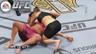 Miesha Tate vs Ronda Rousey Fight  EA Sports UFC [upl. by Ternan]