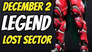 December 2 Veles Labyrinth LEGENDARY on ANY CLASS Destiny 2 Legendary Lost Sector  Destiny Exotics [upl. by Arteid986]