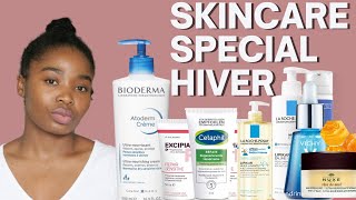 RESTER HYDRATER EN HIVER MES PRODUITS SKINCARE ESSENTIELS BIODERMA NUXE VICHY LA ROCHE POSAY [upl. by Shanleigh]