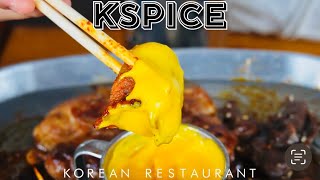 Kimchi Bacon with Cheesy Dipping Sauce sa Kspice Korean Restaurant  Samgyup ta [upl. by Onstad]