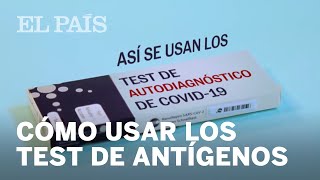 Así se hace un test de autodiagnóstico de antígenos de covid19 [upl. by Trimmer]