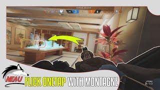 FLICK ONETAP WITH MONTAGNE  RAINBOW SIX SIEGE [upl. by Lemmor]