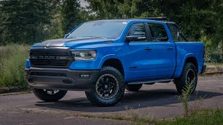 CUSTOM 2021 Dodge Ram 1500  BLACKOUT BUILD [upl. by Shien980]