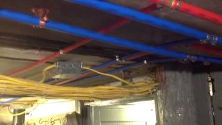 Pex tubing main and branch method [upl. by Tinya]