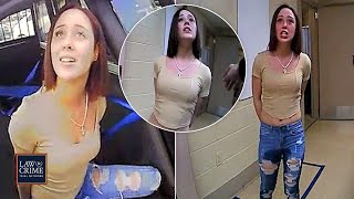 Bodycam Exotic Dancer Tries to Seduce Cop Throws ‘Drunk’ Tantrum and Pees Herself in Squad Car [upl. by Arraeit]