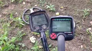 Teknetics T2 v Makro Racer 2 Metal detectors depth test [upl. by Ingaborg]