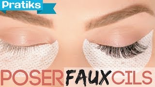 Maquillage  Comment poser des fauxcils [upl. by Pegeen]