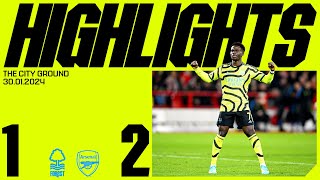 HIGHLIGHTS  Nottingham Forest vs Arsenal 12  Gabriel Jesus Saka [upl. by Puglia]