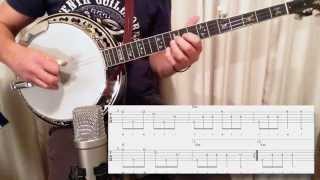 The Swallowtail Jig Melodic Banjo Lesson Free TAB [upl. by Meridel]