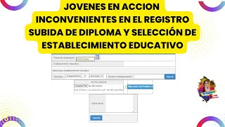 ✅INSCRIPCION JOVENES EN ACCION NO ME SALE PARA REGISTRAR COLEGIO O INSTITUCION DE GRADO [upl. by Sofko]