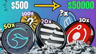 Top 4 altcoins for 100x gains  500 crypto portfolio  Best altcoins to buy now 100x crypto coins [upl. by Richy52]