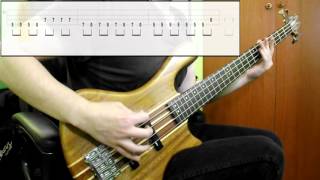 Greenday  Longview Bass Only Play Along Tabs In Video [upl. by Donela396]