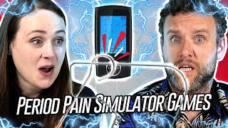 Irish People Try Games While Wearing A Period Pain Simulator [upl. by Tully]