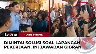 Gibran Rakabuming Raka Berikan Solusi Untuk Lulusan S2 yang Sulit Cari Pekerjaan  tvOne Minute [upl. by Durrell957]