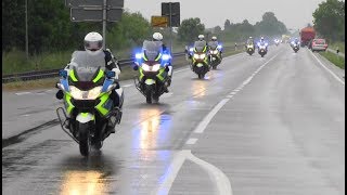 Polizeieskorte Bundespräsident Steinmeier im tiefsten Ostfriesland [upl. by Esoj705]