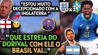 REPERCUSSÃO INGLATERRA 0X1 BRASIL PELO MUNDO INGLESES DESAPONTADOS ENCANTADOS COM ENDRICK [upl. by Rednaskela]