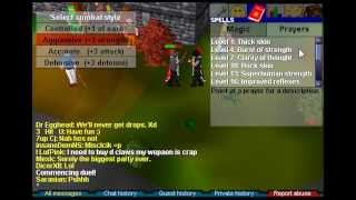 3 Hit U vs Mod Element2  RuneScape Classic PK PvP [upl. by Adekahs49]