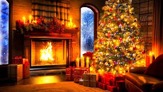 247 Instrumental Christmas Music With Fireplace 🔥 Relaxing Christmas Music 🎄 Christmas Ambience [upl. by Junia]