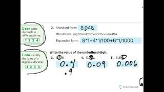 16 Place Value with Decimals [upl. by Libbna671]