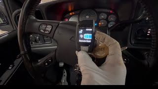 Easy alarm amp remote start installation on a Chevy Silverado 2003 0306 Compustar system [upl. by Noryahs]