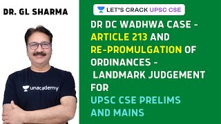 Dr DC Wadhwa Case  Article 213  RePromulgation of Ordinances  Landmark Judgement [upl. by Vigor266]