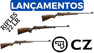 Lançamentos de Rifles da CZ para o Brasil Todos no calibre 22 LR calibre permitido [upl. by Atterbury]