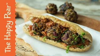 5 Minute Vegan Meatball Sub  Cheap Easy Vegan [upl. by Liesa]