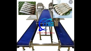 shrimp stretching machine tempura stretching machine NOBASHI machine shrimp stretching line [upl. by Allenaj]