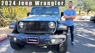 2024 Jeep Wrangler Willys 4xe  Updates Review Changes [upl. by Oirasor]