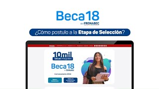 Beca 182024 tutorial de postulación para la SELECCIÓN [upl. by Sisely]