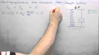 Übertragungsfunktion ►Systeme 1Ordnung ► FederDämpferSystem [upl. by Viola]