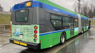 Burnaby Translink 2019 New Flyer XDE60 B19027 on R2 Marine Drive to Phibbs Exchange [upl. by Anse]