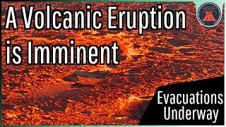 A Volcanic Eruption is Imminent in Iceland Evacuations Underway Eruption Could Begin in Hours [upl. by Tiloine]