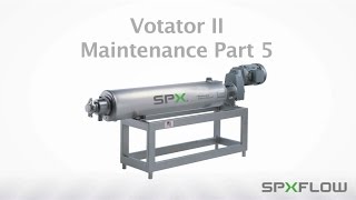 Votator® II SSHE Maintenance  General Heat Exchanger Assembly  WCB [upl. by Hnao536]