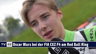 MOTOR TV22 Oscar Wurz Sohn von Formel1Experte Alex Wurz bei der FIA CEZ F4 am Red Bull Ring 2024 [upl. by Fedirko722]