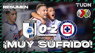 HIGHLIGHTS  Querétaro 02 Cruz Azul  Liga Mx AP2024  J5  TUDN [upl. by Bertila304]