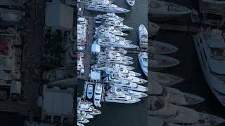 Fort Lauderdale International Boat Show 2023 Helicopter Views [upl. by Yennep]