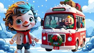 Wheels on the Bus  CoComelon KidsClub Nursery Rhymes amp Kids Songs  Snow  School Bus 68 [upl. by Gianna]