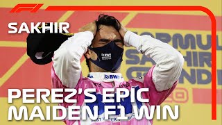 Sergio Perez Claims Brilliant Maiden F1 Victory  2020 Sakhir Grand Prix [upl. by Dodge561]