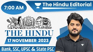 The Hindu Editorial Analysis  17 Nov 2023  The Hindu Newspaper Analysis Today  Vishal Parihar [upl. by Worthington234]