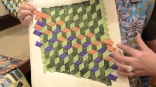 Rami Kim shows a technique from her new AQS book Elegant Cotton Wool Silk Quilts [upl. by Lennahs]