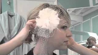 Three Ways to Wear a Bandeau Birdcage Veil [upl. by Yrrab]