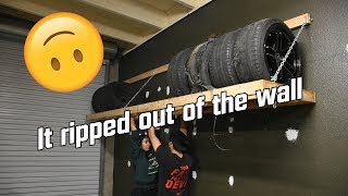 Massive DIY Wheel and Tire Rack Fail [upl. by Feerahs647]