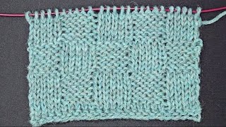 Checkerboard Knitting Stitch Pattern Simple for Beginners [upl. by Ylatfen245]